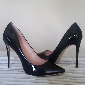 NWOB GenShuo Black Patent Stiletto 5" Heels Size 10